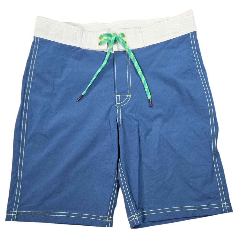 J Crew Crewcuts Boys 10 Blue Board Shorts Swim Trunks NWT Adjustable Summer Pool